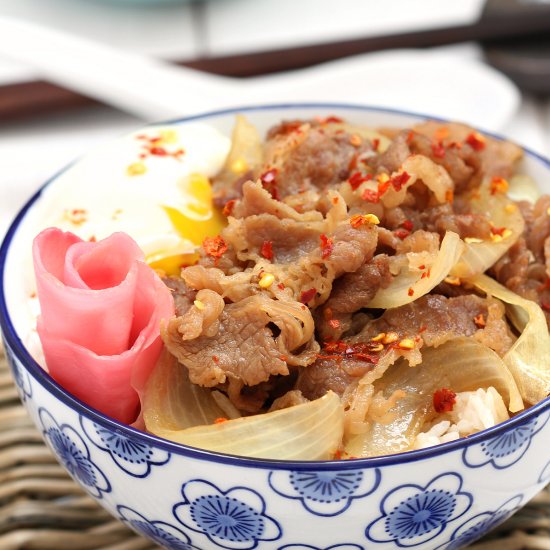 Gyudon/Japanese Beef Rice Bowl