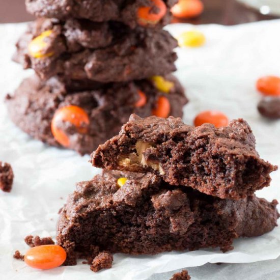 Chocolate Reese’s Cookies