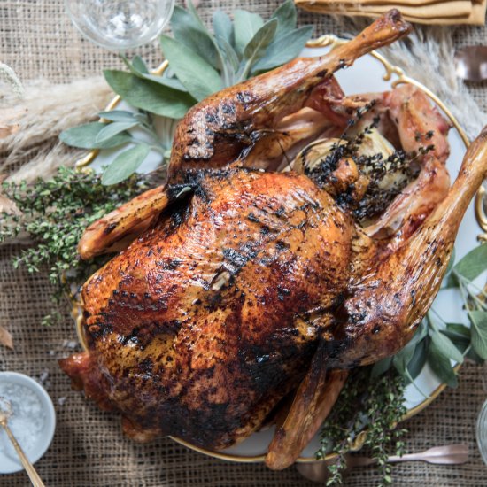 Cider Glazed Turkey with Thyme & Sage