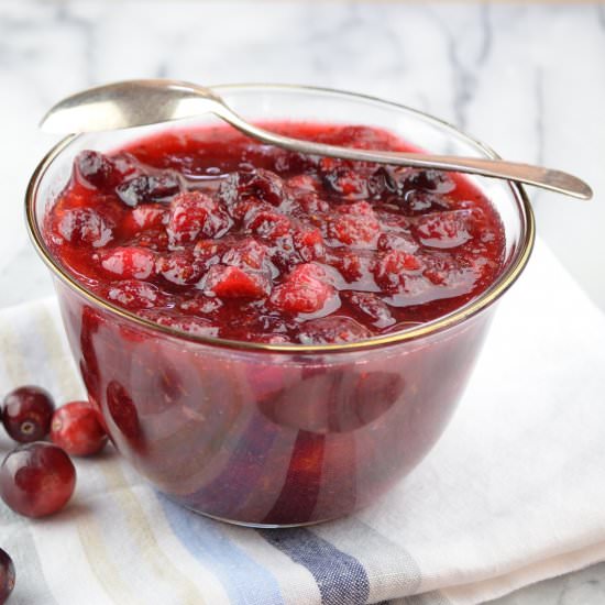 Orange-Maple Cranberry Sauce