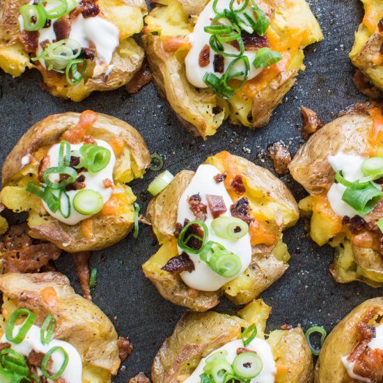 Loaded Smashed Potatoes