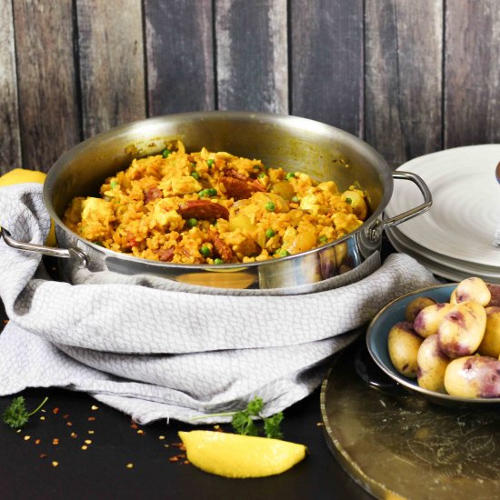 Chorizo Chicken Paella