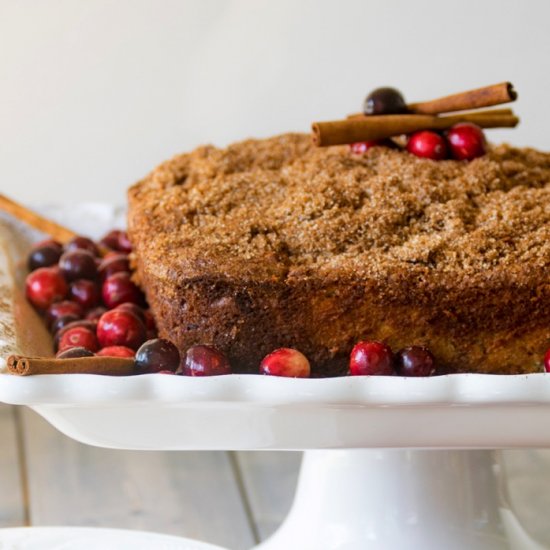 Cranberry Cream Cheese Coffee Cake