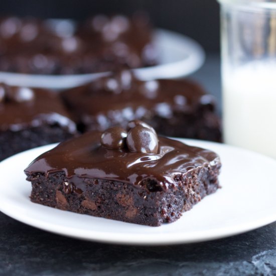 Mocha Brownies w/ Espresso Ganache