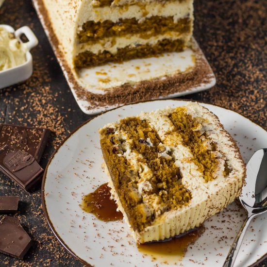 Pumpkin Tiramisu Cake