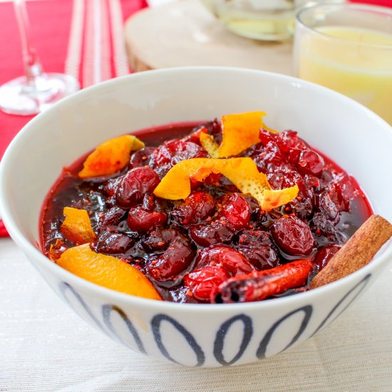 Cranberries with Orange & Cinnamon