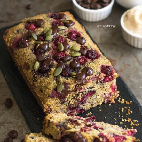 Cranberry Chocolate Polenta Bread