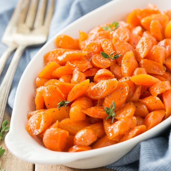 Bourbon Glazed Carrots