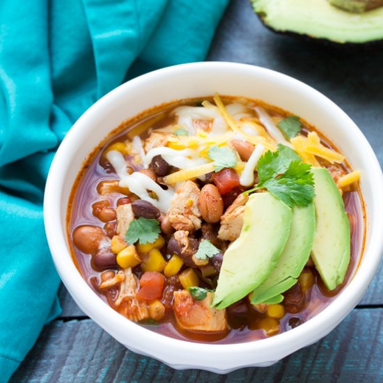 Slow Cooker Chicken Taco Soup