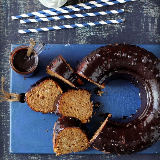 Wholemeal Banana Mocha Bundt Cake