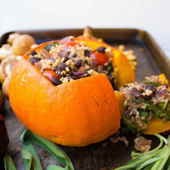 Holiday Stuffed Pumpkin