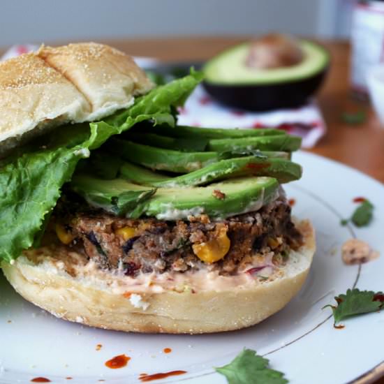 Chipotle Sweet Potato Burgers