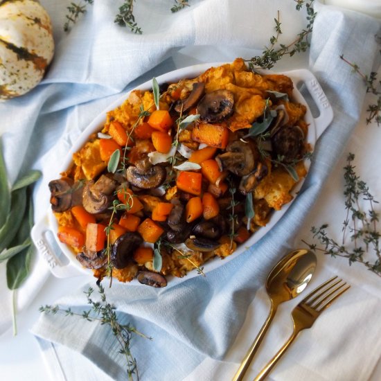 Mushroom& Butternut Squash Stuffing