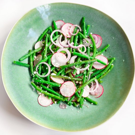 Green Bean, Radish & Feta Salad