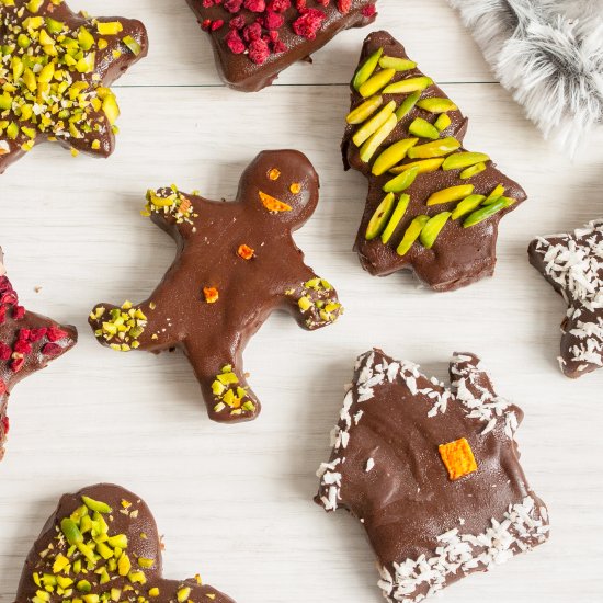 Vegan Chocolate Gingerbread Cookies