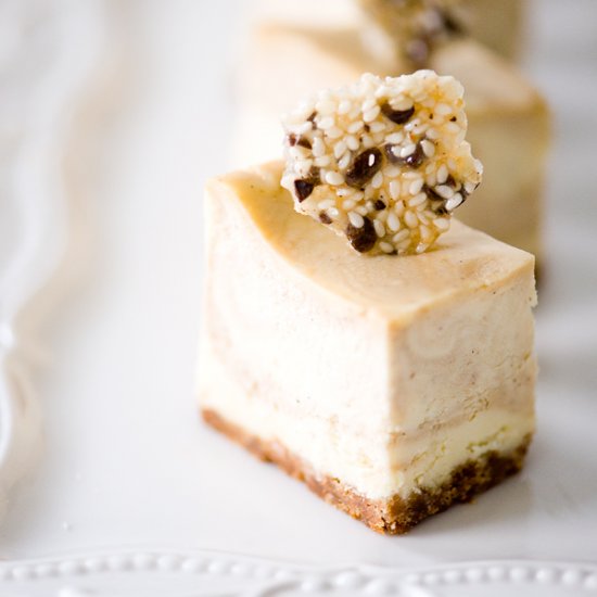 Tahini Coffee Cheesecake