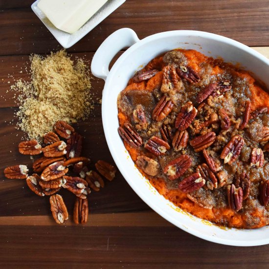 Sweet Potato Brown Sugar Pecan Bake