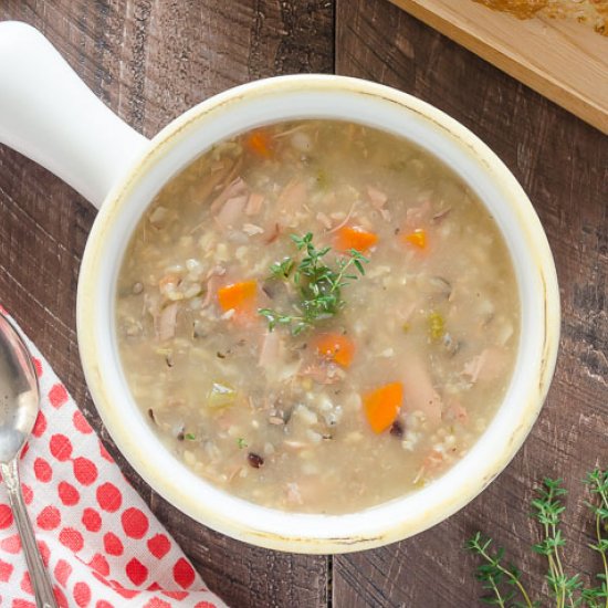 Slow Cooker Turkey Wild Rice Soup