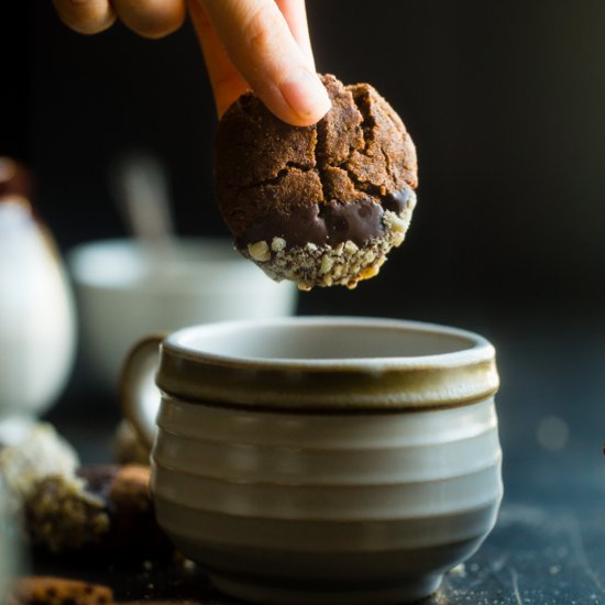 Paleo Hazelnut Chocolate Gingersnap