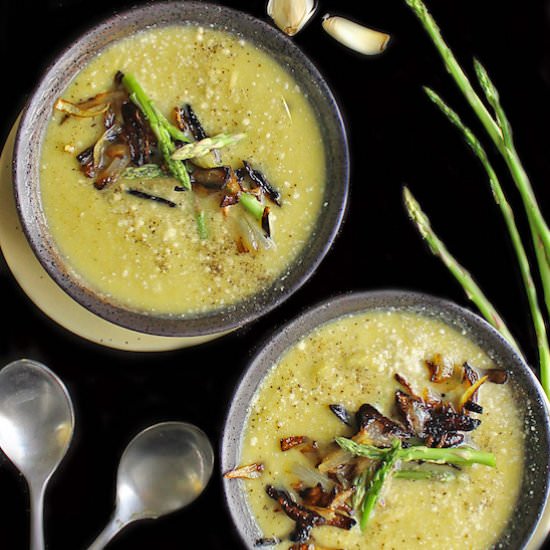 Vegan Cream of Asparagus Soup