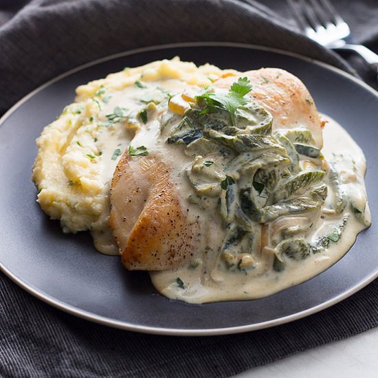 Chicken Poblano Peppers & Cream