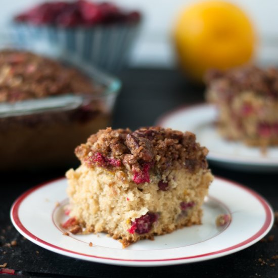 Vegan Cranberry Coffee Cake