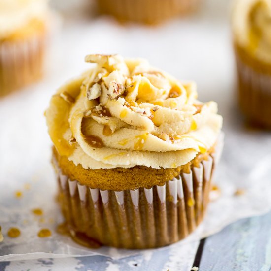 Sweet Potato Pecan Cupcakes