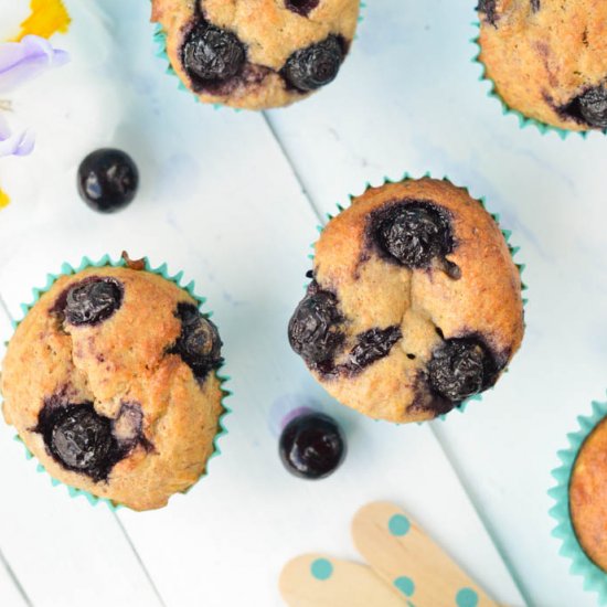 Banana Blueberry Muffins