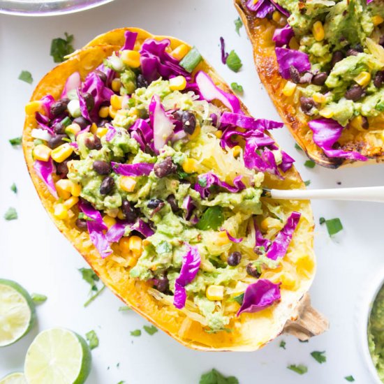 Spaghetti Squash Black Bean Bowls