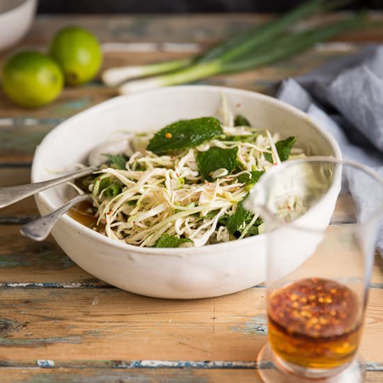 easy asian dressing & slaw