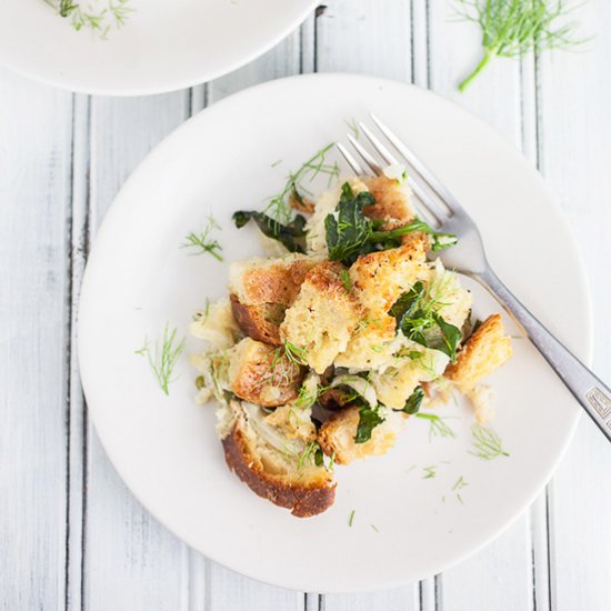 Savory Fennel and Spinach Stuffing