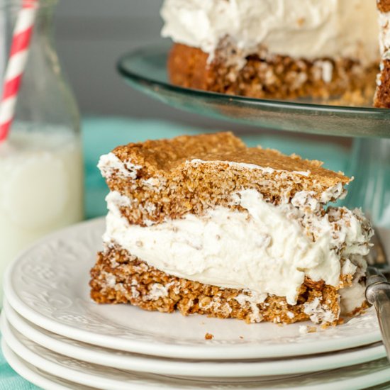 Gigantic Oatmeal Cream Pie Cake