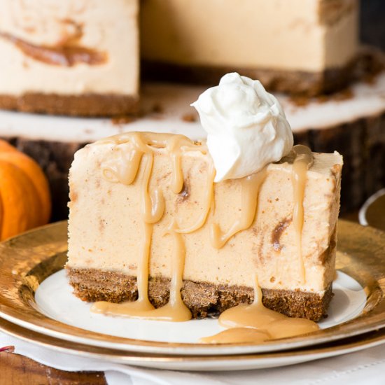 Pumpkin Cinnamon Ice Cream Pie