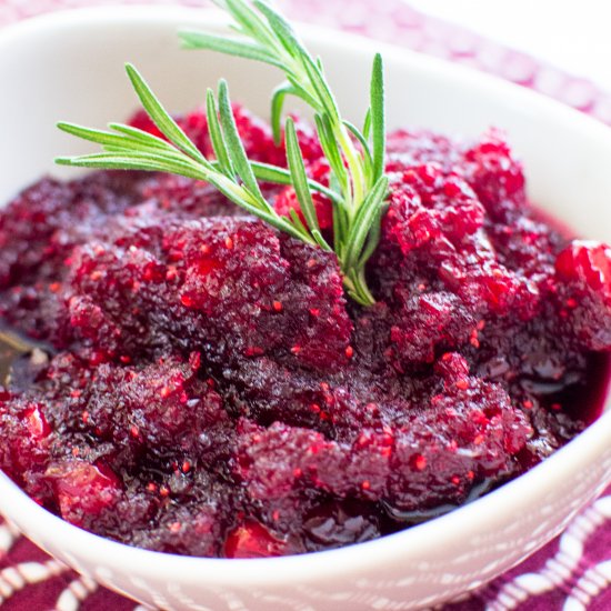 Cranberry Sauce with Grand Mariner