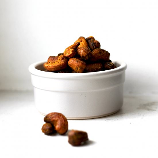 Coconut Curry Roasted Cashews