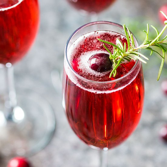 Cranberry Mimosas