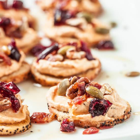 Pumpkin Bacon Crostini