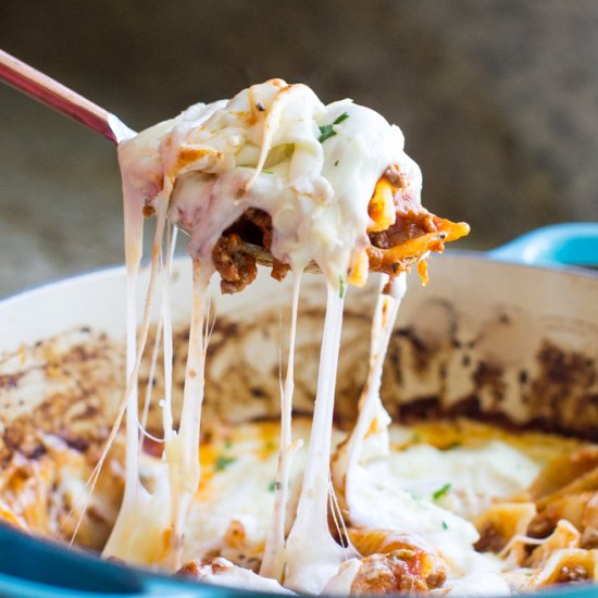 Manicotti Pasta Bake