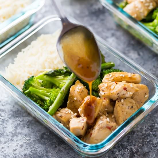 Honey Sesame Chicken Lunch Bowls