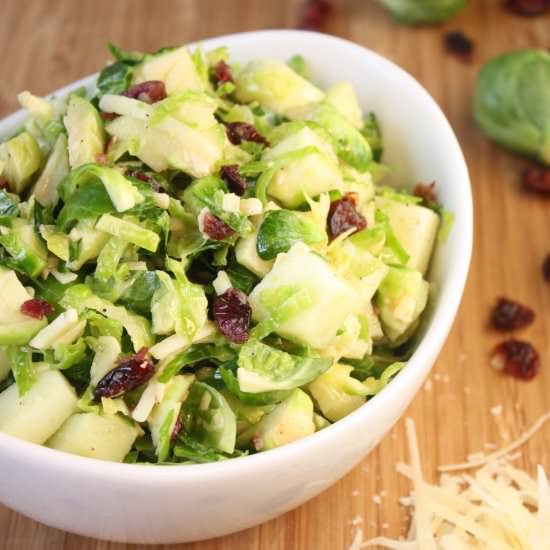 Brussels Sprouts Salad with Apples