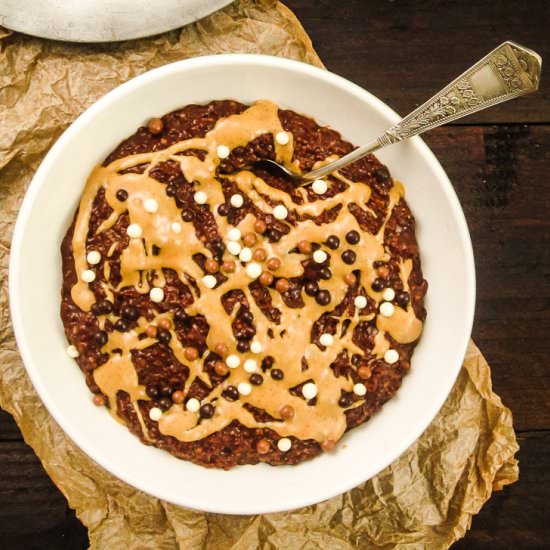 Chocolate Peanut Butter Oatmeal