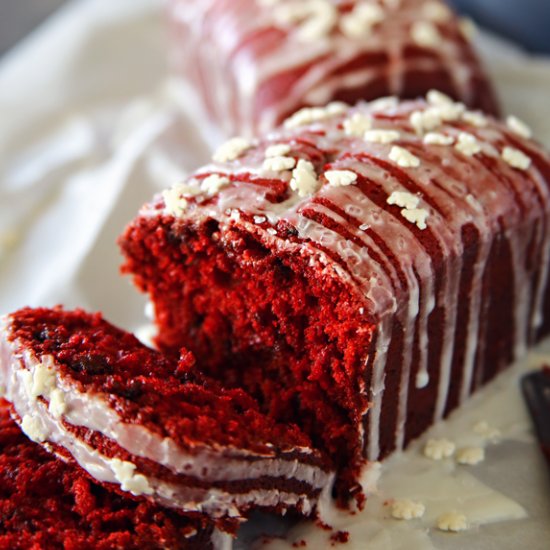 Choc Chip Red Velvet Mini Loaves