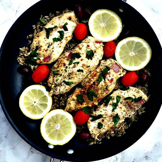 Greek Chicken and Rice