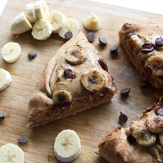 Peanut Butter Banana Pizza