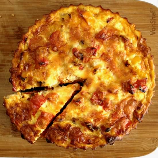 Roasted Pepper Grain-free Quiche