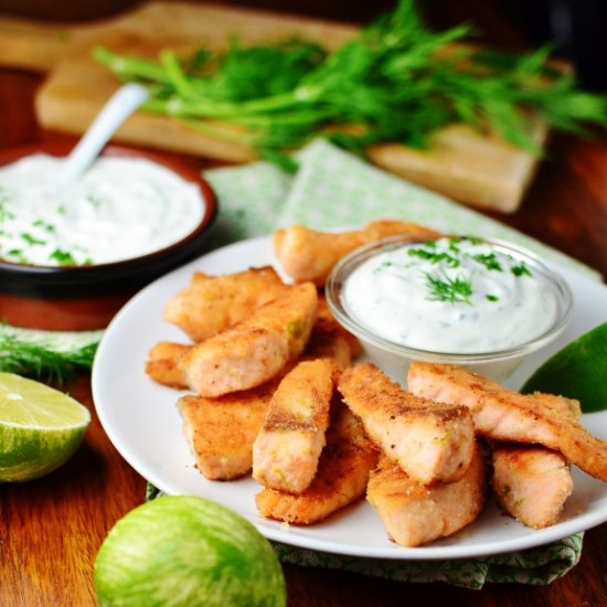 Salmon Lime Fish Fingers