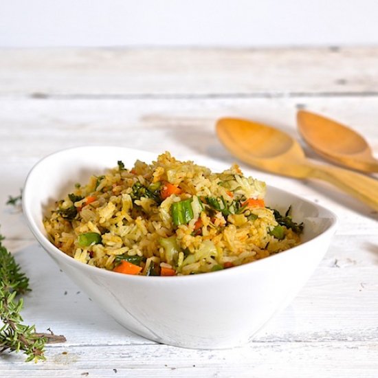 Rice Pilaf with Broccolini