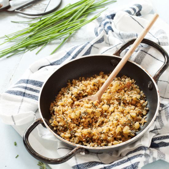 Crispy Herb Breadcrumbs 3 Ways