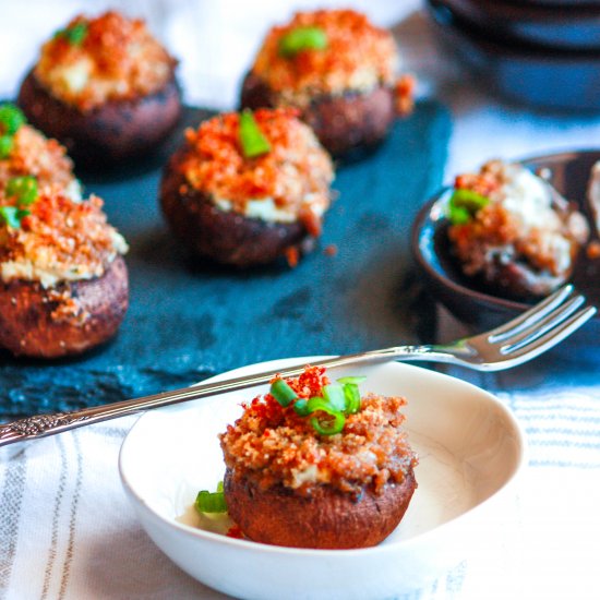 Prosciutto Crusted Mushrooms