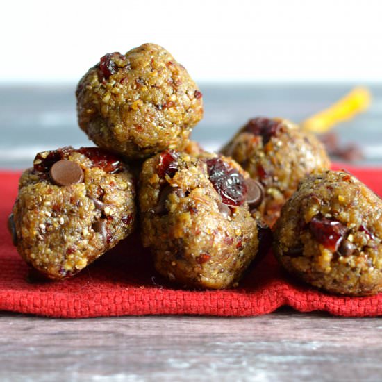 Cranberry Orange Energy Bites